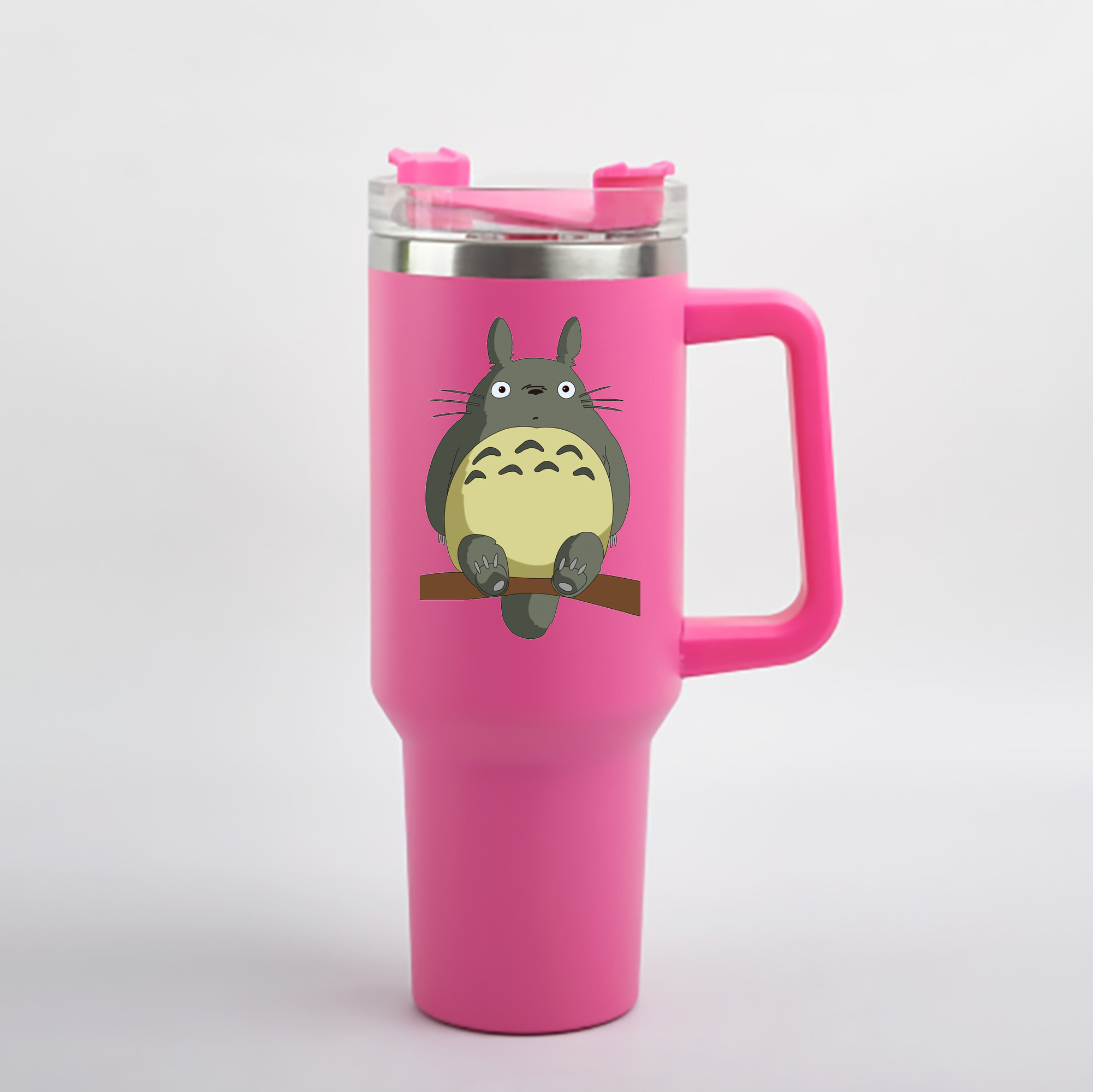 （画像用） となりのトトロ 草壁メイ 草壁サツキ My Neighbor Totoro Satsuki Kusakabe Mei Kusakabe 1200mL車用タンブラー - クリスタルステッカー（プラスチックストロー付き）
